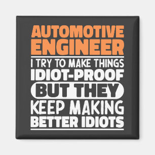 Íman Engenheiro Automóvel Eu Tento Engraçado
