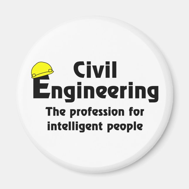 Íman Engenheiro Civil Inteligente (Frente)