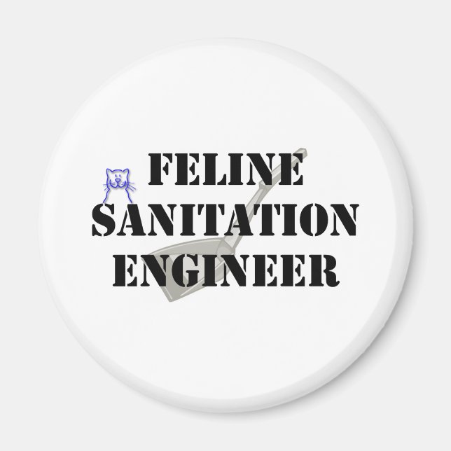Íman Engenheiro de Saneamento Felino (Frente)