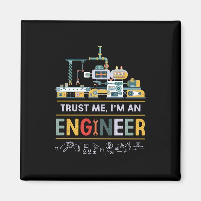Íman Engenheiro Eu Sou Um Engenheiro (Frente)