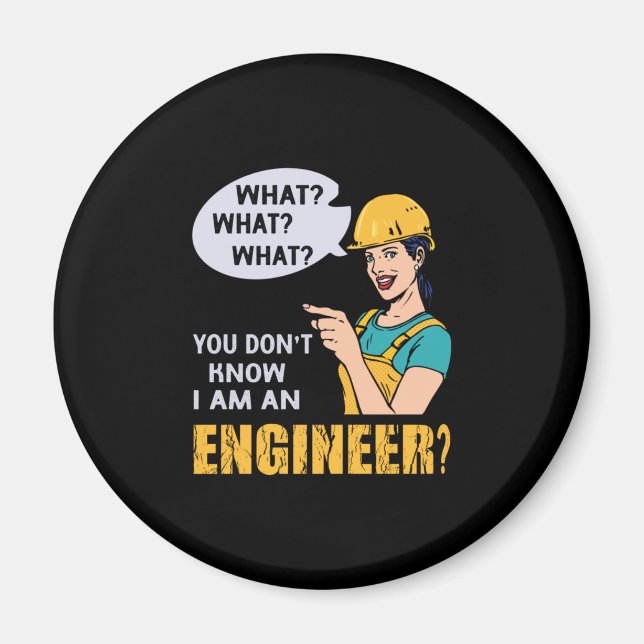 Íman Engenheiro Eu Sou Um Engenheiro (Frente)