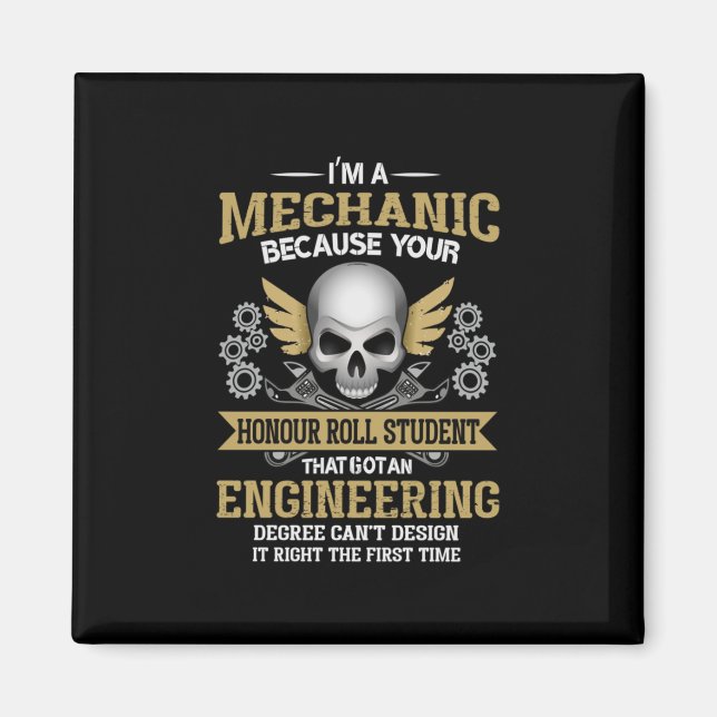 Íman Engenheiro Eu Sou Uma Engenharia Mecânica (Frente)