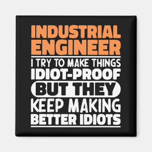 Íman Engenheiro Industrial Eu Tento Engraçado