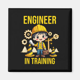 Íman Engenheiro No Treinamento Futuro Do Engin De Parti
