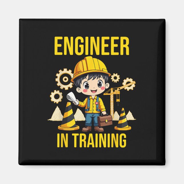 Íman Engenheiro No Treinamento Futuro Do Engin De Parti (Frente)