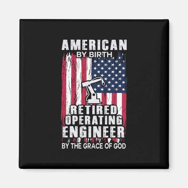 Íman Engenheiro Operacional engenheiro Americano Aposen (Frente)