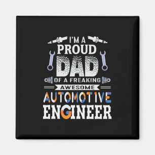 Íman Engenheiro Orgulhoso Pai De Um Engenheiro Automóv