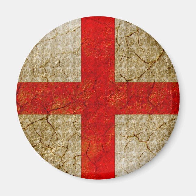 Íman England Grunge Flag (Frente)
