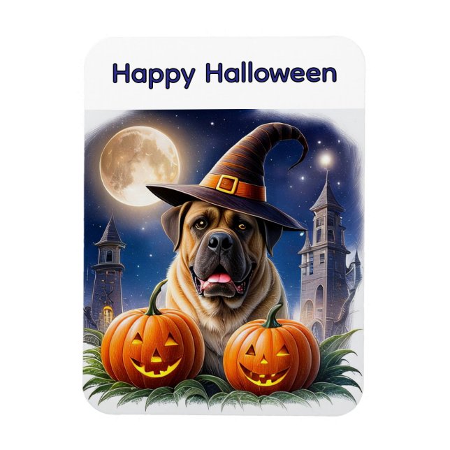 Íman Englische Dogge Mastiff Halloween  (Vertical)
