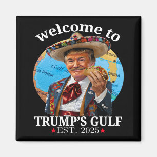 Íman Engraçada Camisa de Trump Bem-vinda ao Golfo de Tr