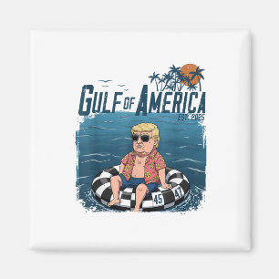 Íman Engraçada Camisa Do Golfo Dos Eua América no Leste