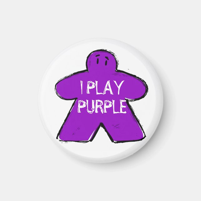 Íman Engraçada Frase Grunge Conselho Roxo (Frente)