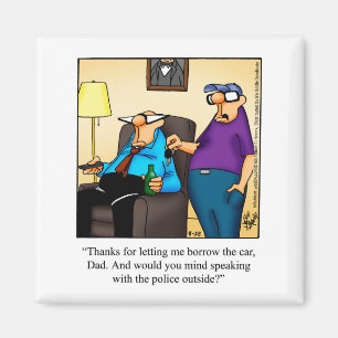 Íman Engraçada Pestanejo Humor Refrigerador Magnet
