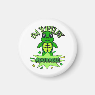 Íman Engraçada Tartaruga Bonita Cotação Turtley Adoráve