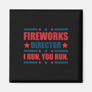 Íman Engraçado 4º De Julho Diretor De Fogos De Artifíci