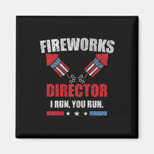 Íman Engraçado 4º De Julho Diretor De Fogos De Artifíci
