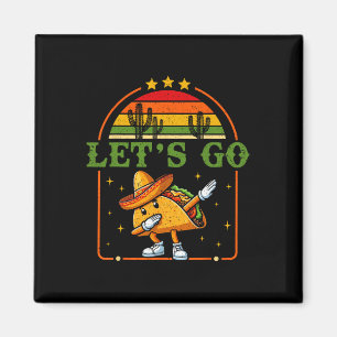 Íman Engraçado 4 De Julho Patriótico Dabbing Taco Meme