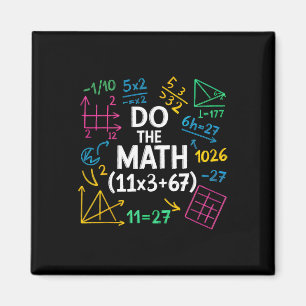 Íman Engraçado 67 Equação Matemática 100 Dias De Escola