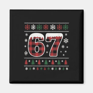 Íman Engraçado 67 Seis Sete Meme Brainrot Cringe Natal