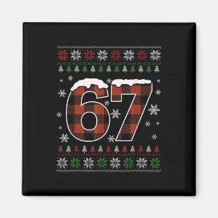 Íman Engraçado 67 Seis Sete Meme Brainrot Cringe Natal