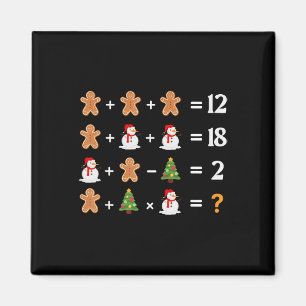 Íman Engraçado 6 7 Meme Natal Ordem de Operações Matemá