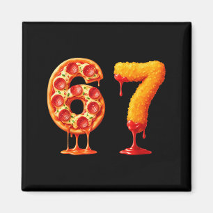 Íman Engraçado 6 7 Zza Nugget Meme Seis Sete 67 Amantes