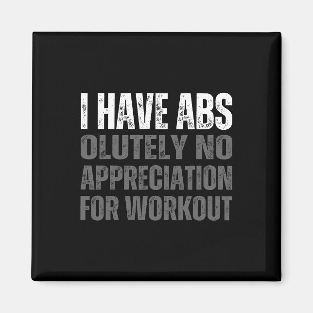 Íman Engraçado Abs Humor (Frente)