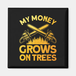 Íman Engraçado Arte Lumberjack Para Homens Cutter Saw L