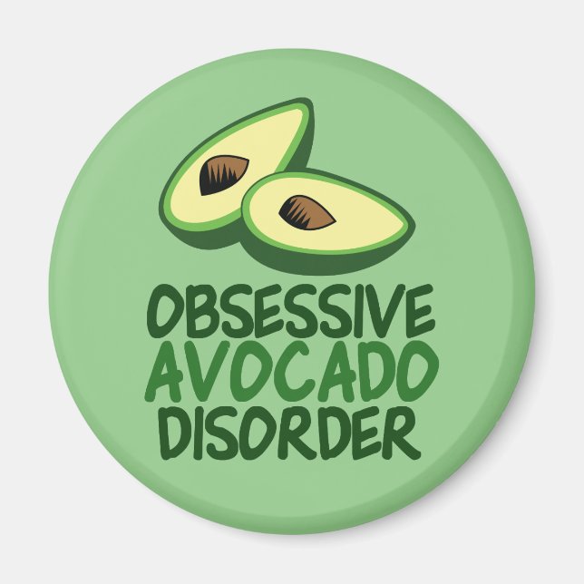 Íman Engraçado Avocado Lover (Frente)