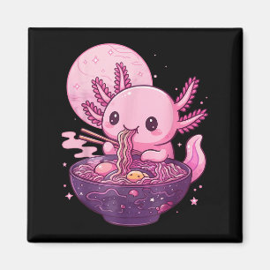 Íman Engraçado Axolotl Noodle Anime Kawaii Axolotl come