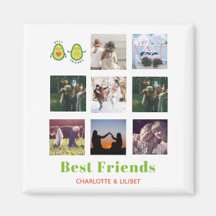 Íman Engraçado BFF PHOTO COLLAGE Dif Personalizado AVO