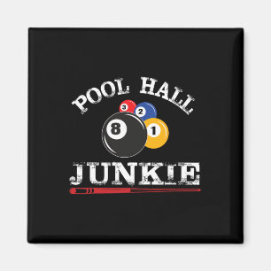 Íman Engraçado Billiard Piscina Hall Junkie Para Jogado