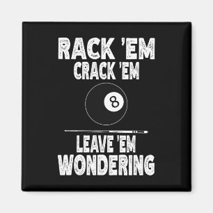 Íman Engraçado Billiard Rack Em Crack Em Deixem-Me Pens