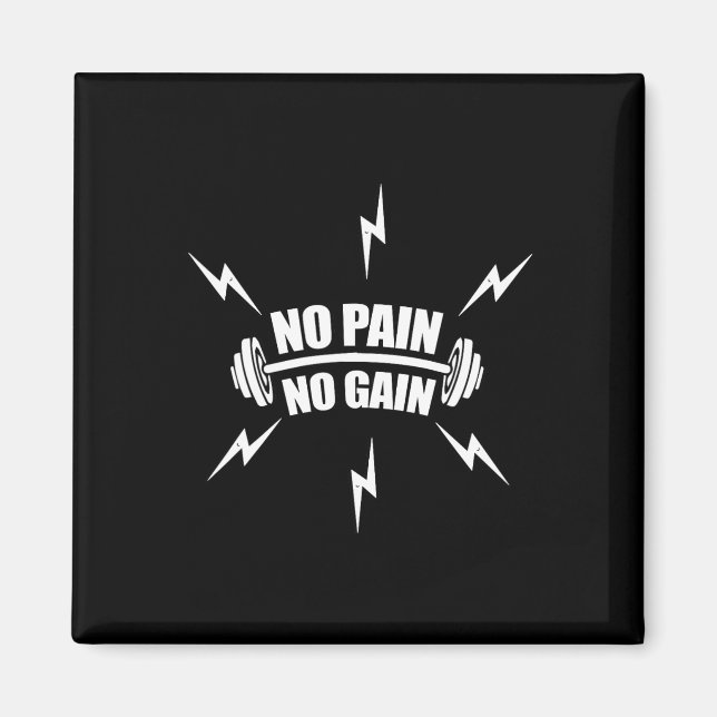 Íman Engraçado Bodybuilding Sem Dor Sem Ganho (Frente)