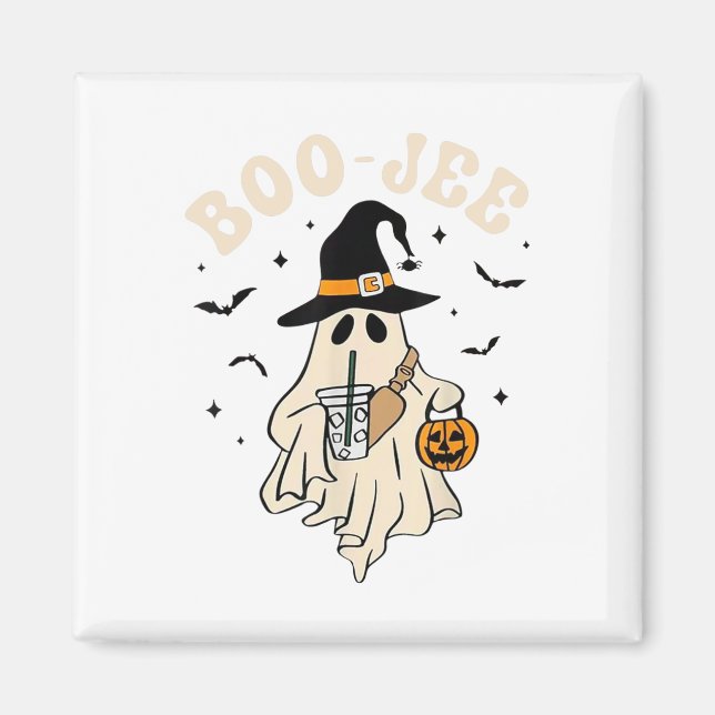 Íman Engraçado Boo-jee Ghost Halloween Boo Jee Ghost Sp (Frente)