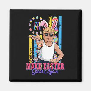 Íman Engraçado Bunny Trump 47th Salt Bae Meme Faça Pásc