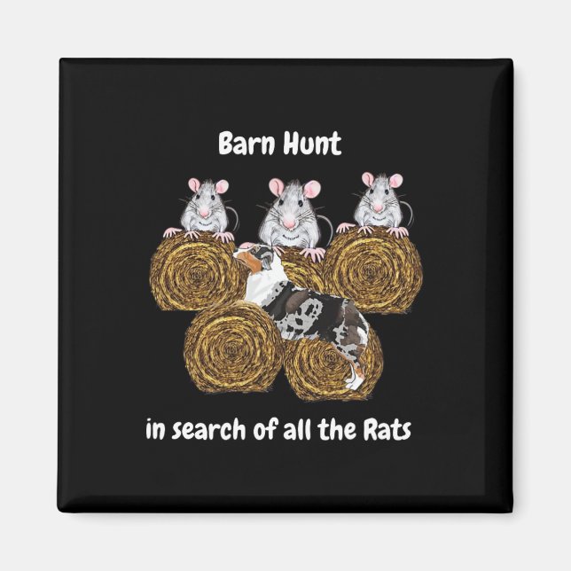 Íman Engraçado Byrn Hunt - Em Busca De Ratos Com Merl A (Frente)