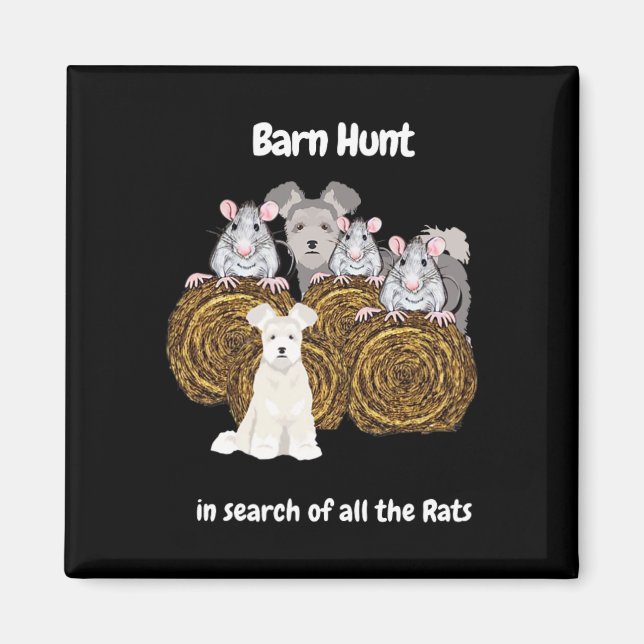 Íman Engraçado Byrn Hunt - Em Busca De Ratos Com Uma Bo (Frente)