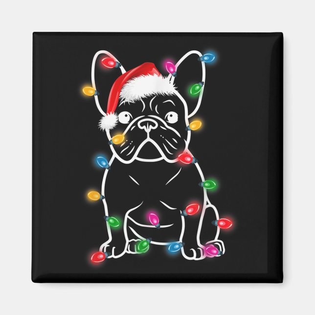 Íman Engraçado Cachorro Francês Cachorro Cachorro Árvor (Frente)