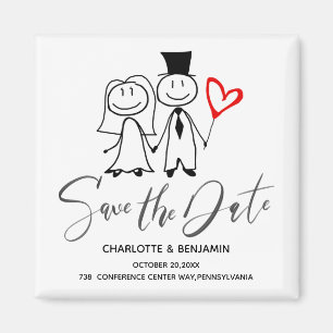 Íman Engraçado Casamento Salve a Data
