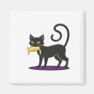 Íman Engraçado Cat Halloween Votando Eleição 2024 Eua 1