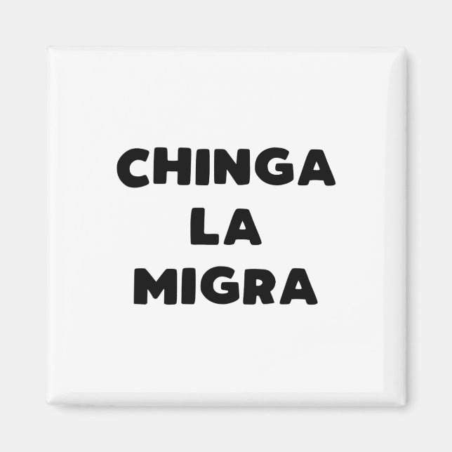 Íman Engraçado Chinga La Migra, patrulha de fronteira m (Frente)