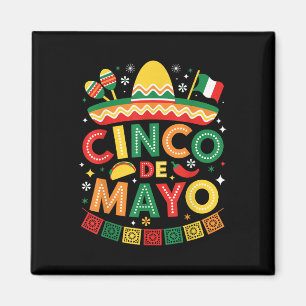 Íman Engraçado Cinco De Mayo Mexicano Sombrero Hábitos