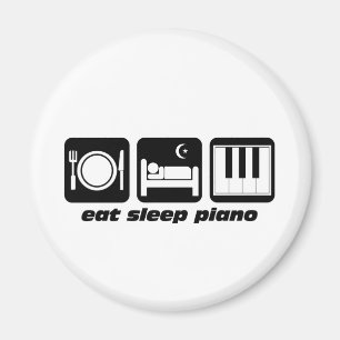 Íman Engraçado coma o piano do sono