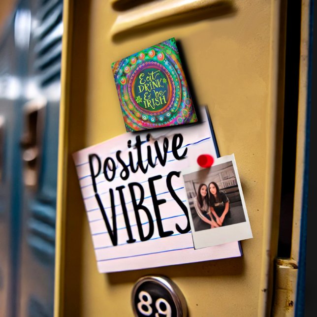 Íman Engraçado Comer, Beber e Ser Irlandês Citação Verd (Criador carregado)