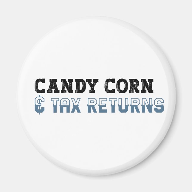 Íman Engraçado Contador Halloween - Candy Corn (Frente)