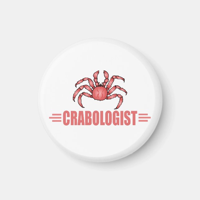 Íman Engraçado Crab Lover (Frente)