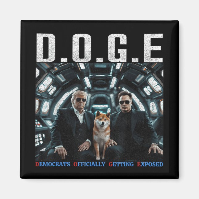 Íman Engraçado D.o.g. e Doge Democratas Oficialmente Ch (Frente)