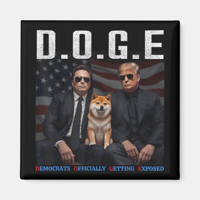 Íman Engraçado D.o.g. e Doge Democrats Oficialmente Obt (Frente)