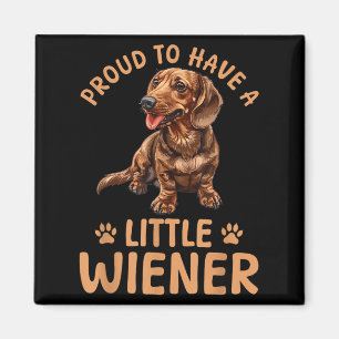 Íman Engraçado Dachshund Doxie Wiener Animal Orgulhoso 